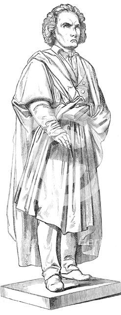 Statue of Beethoven, at Bonn, 1845. Creator: Unknown.