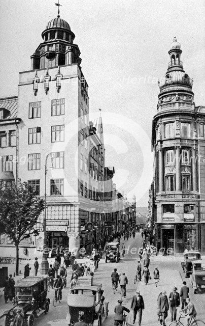 Street, Copenhagen, Denmark, c1922. Artist: Edward Galloway