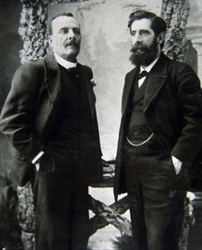 Tomás Bretón (1850-1923), Spanish composer and Ricardo de la Vega (1839-1910) zarauela authors 'L…