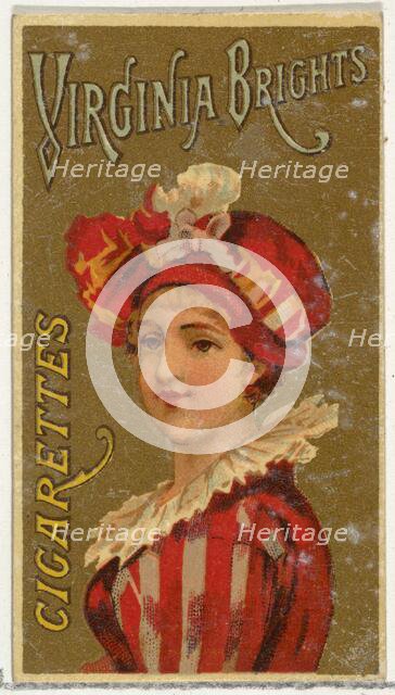 From the Girls and Children series (N64) promoting Virginia Brights Cigarettes for Allen &..., 1886. Creator: Allen & Ginter.
