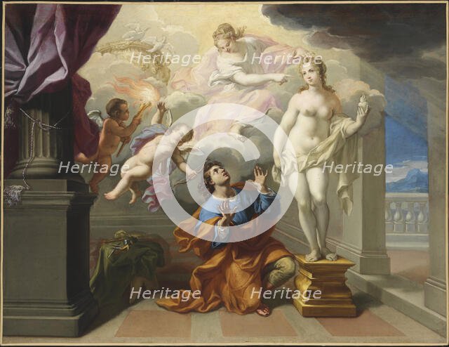 Pygmalion, 1695. Creator: Ghezzi, Giuseppe (1634-1721).