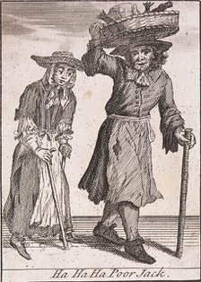 'Ha Ha Ha Poor Jack', Cries of London, (c1688?). Artist: Anon