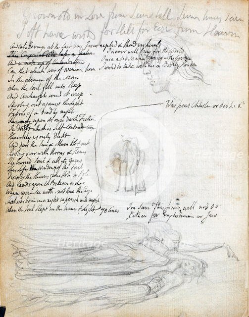 Emblem 33; youth leading age, c1787-1818.  Creator: William Blake.