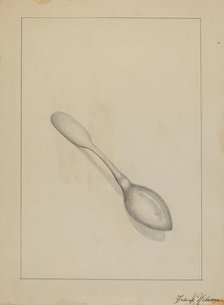 Silver Teaspoon, 1935/1942. Creator: Frank Nelson.