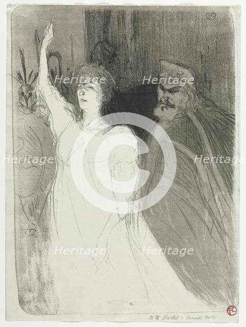 A Princely Idyl, Clara Ward, 1894. Creator: Henri de Toulouse-Lautrec (French, 1864-1901).