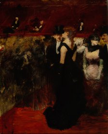 Ball at the Paris Opera. Artist: Forain, Jean-Louis (1852-1931)