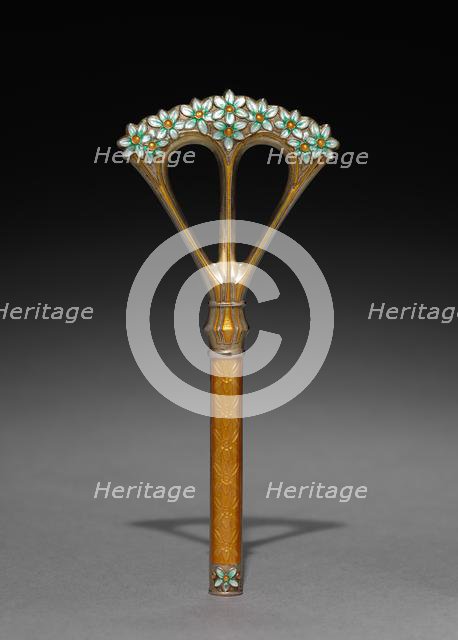 Parasol Handle, c. 1900. Creator: Jacob Tostrup (Norwegian, 1806-1890), firm of ; Torolf Prytz (Norwegian), possibly by.