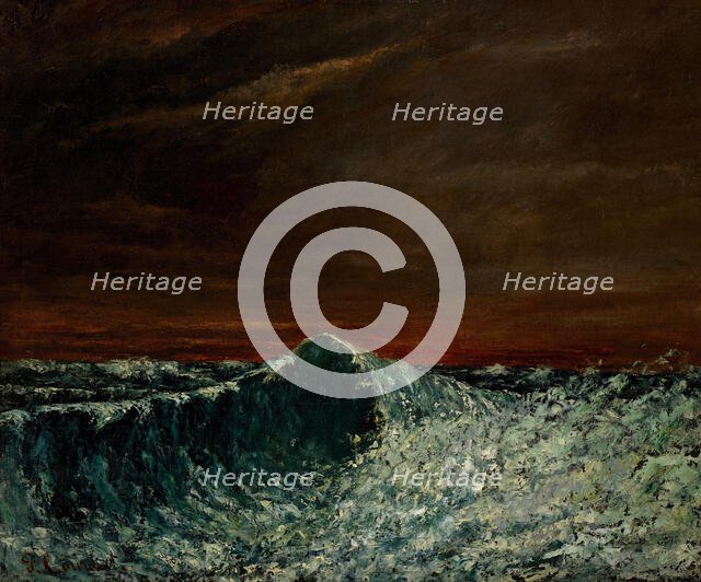 The Wave, c1871-1873. Creator: Courbet, Gustave (1819-1877).