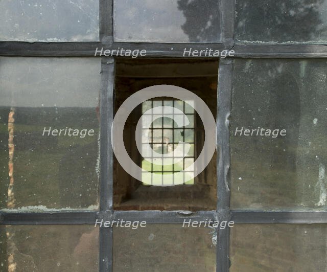 Window in the summerhouse, Hamsterley Hall, Hamsterley, County Durham, 2014. Creator: Alun Bull.