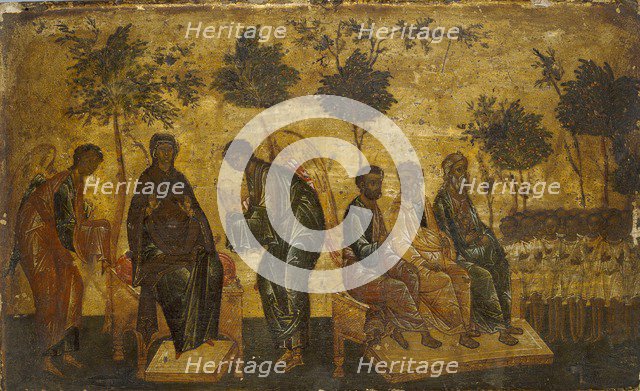 Icon of The Just in Paradise, early 16th century. Artist: Unknown.