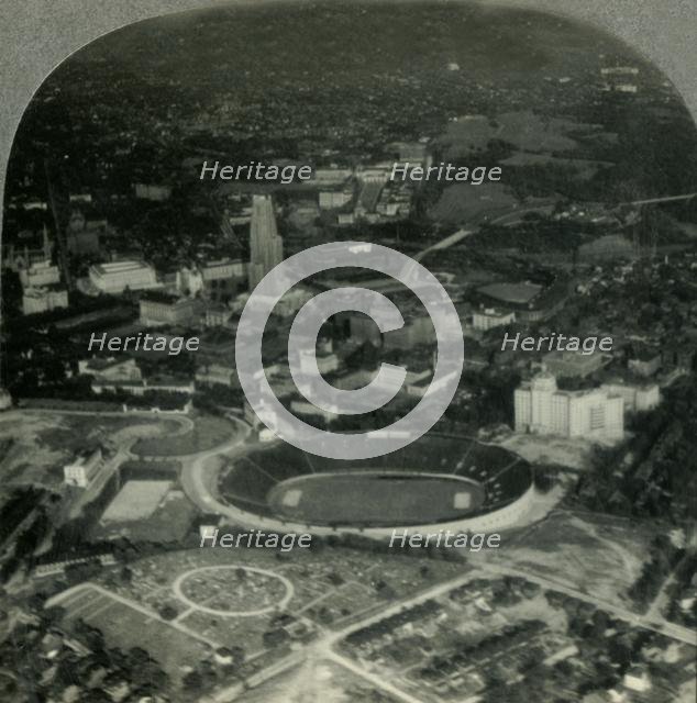 'The Civic Center of Pittsburgh, Pa., from the Air', c1930s. Creator: Unknown.