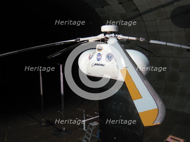 NASA research into rotor blades.  Creator: NASA.