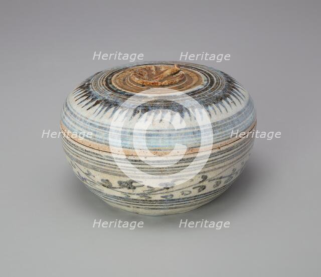 Sawankhalok Ware Covered Box, 14th/15th century. Creator: Unknown.