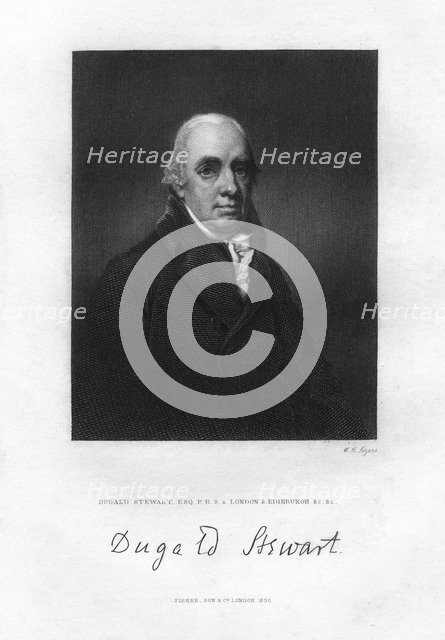 Dugald Stewart (1753-1828), Scottish philosopher, 19th century.Artist: WH Ligars