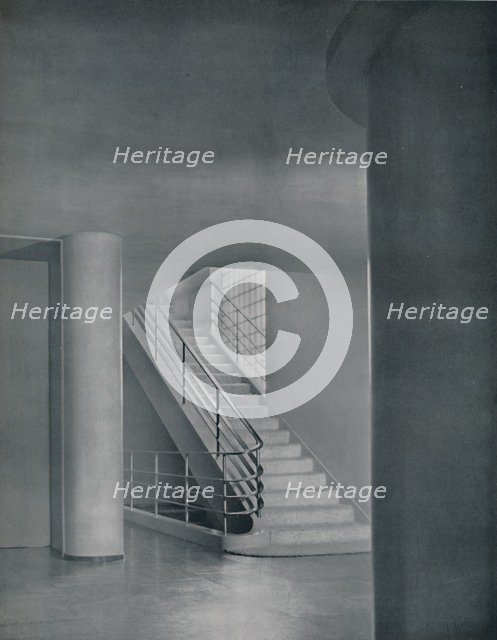 'The Entrance Hall and Staircase', 1942. Artist: Unknown.