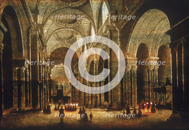 Interior view of St Paul's Cathedral, c1851. Artist: Anon