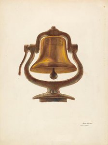 Bell (From a Locomotive), c. 1940. Creators: Harry Mann Waddell, Edith Towner.