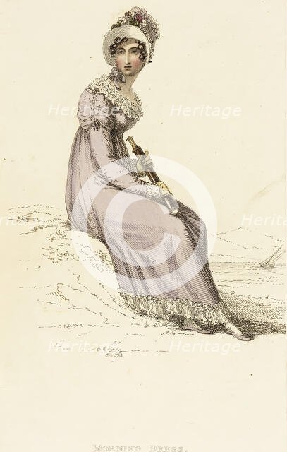 Fashion Plate (Morning Dress), 1814. Creator: Rudolph Ackermann.