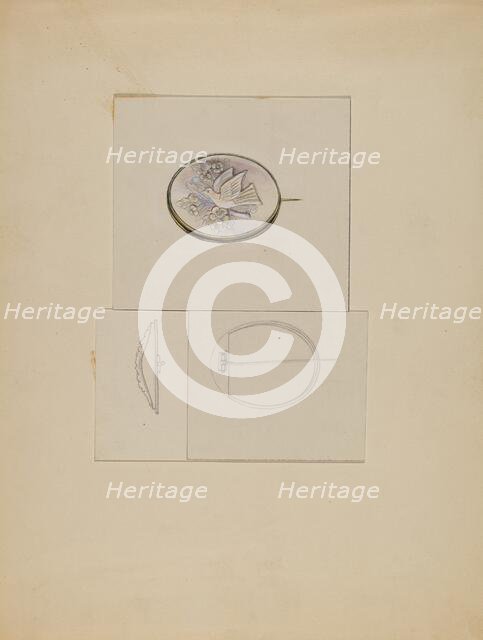 Brooch, c. 1936. Creator: John Dieterich.