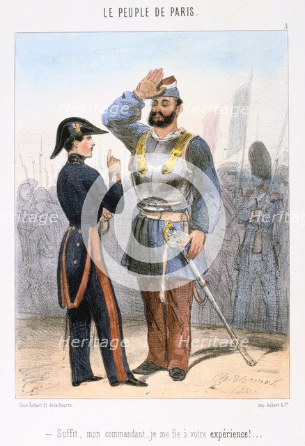 Cartoon relating to the Paris Commune, 1870s.  Artist: Anon