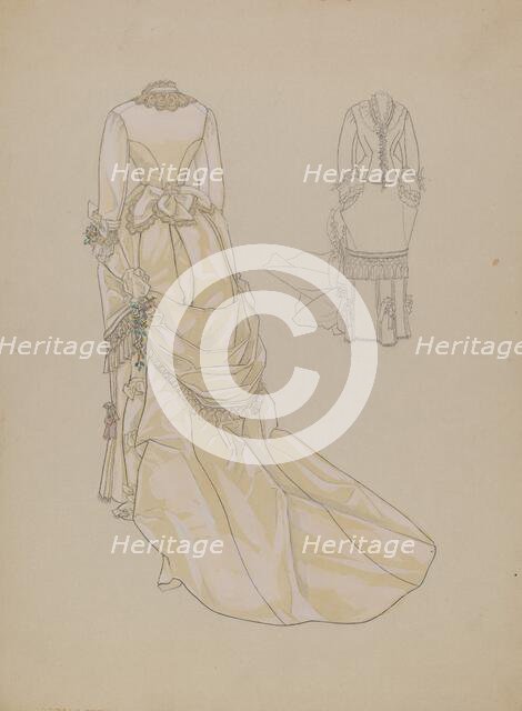 Wedding Dress, c. 1936. Creator: Melita Hofmann.