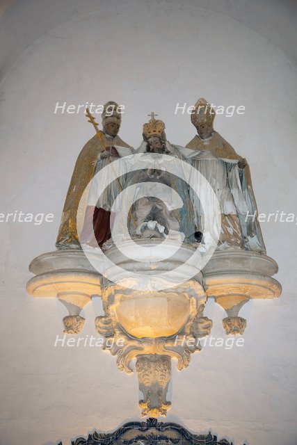 Coloured statues, Monastery of Alcobaca, Alcobaca, Portugal, 2009.  Artist: Samuel Magal