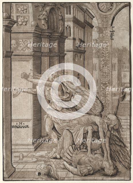 The Lovers Surprised by Death, 1510. Creator: Hans Burgkmair (German, 1473-1531).
