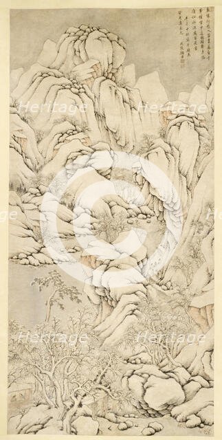 Snowy Mountains, 1691. Creator: Gu Qiao.