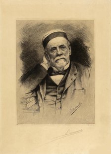 Portrait of Louis Pasteur, . Creator: Desmoulin; Fernand (1853-1914).