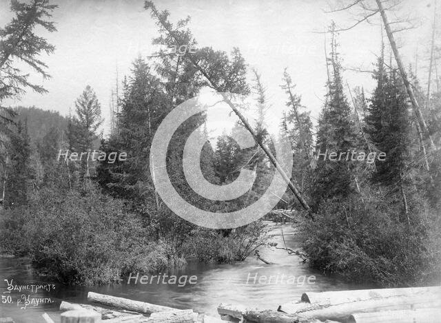 Udungui trade route: Udunga River, end of 19th century. Creator: Nikolai Apollonovich Charushin.