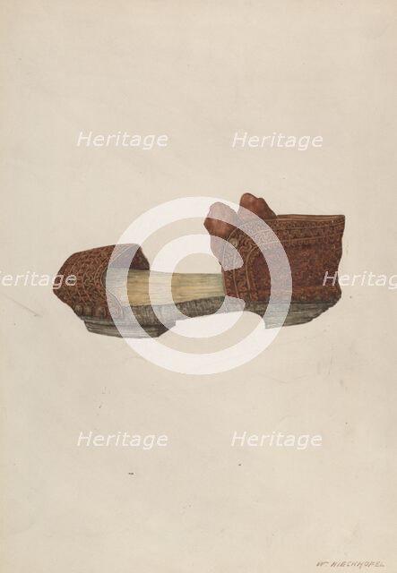 Woman's Sandal, c. 1939. Creator: William Kieckhofel.