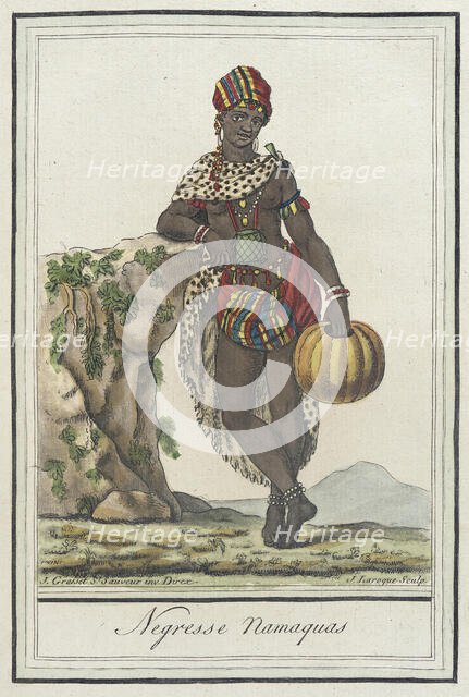 Costumes de Différents Pays, 'Negresse Namaquas', c1797. Creators: Jacques Grasset de Saint-Sauveur, LF Labrousse.