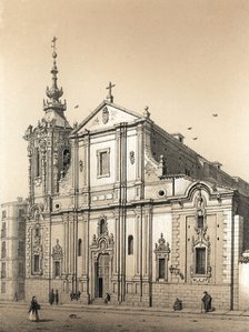 Old Convent of Montserrat in Madrid, work started in 1668 by Sebastian Herrera and continued in 1…