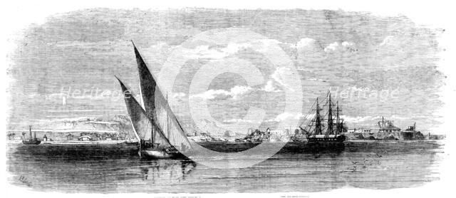 Bassadore, the British Station and Depot, in the Persian Gulf - from a sketch by an officer..., 1857 Creator: Richard Principal Leitch.