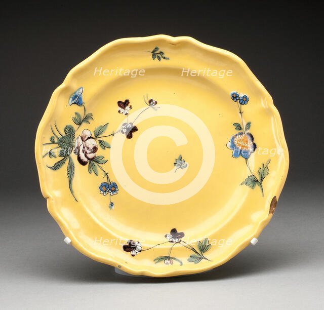Plate, France, c. 1780. Creator: Unknown.