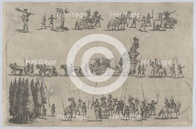 Plate 7 from Pietro Paulo Bissari, Antiopa, 1662. Creator: Mathäus Küsel.