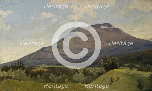 Summer Landscape with Mountain, 1850s. Creator: Gustav Wilhelm Palm.