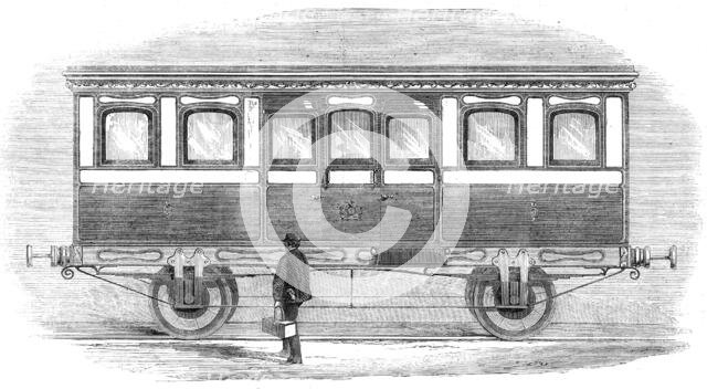 Her Majesty's carriage on the London and North-Western Railway, 1861. Creator: Unknown.