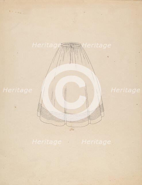 Petticoat, 1935/1942. Creator: Gertrude Lemberg.