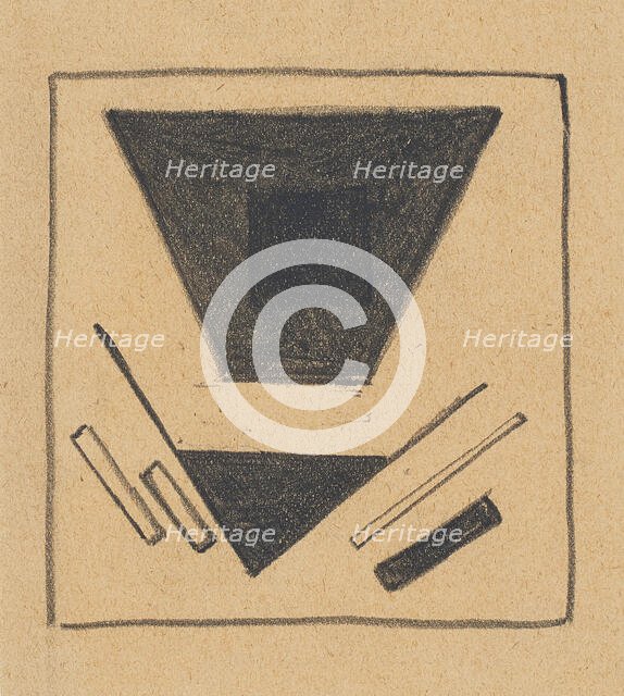 Suprematist Composition: Projected Plane, 1915. Creator: Malevich, Kasimir Severinovich (1878-1935).