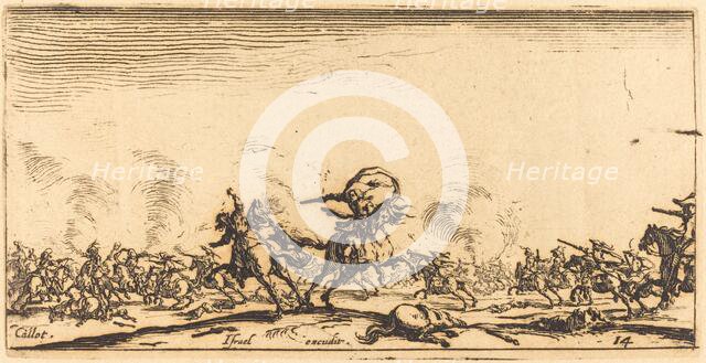 The Cavalry Combat with Pistols, c. 1632/1634. Creator: Jacques Callot.