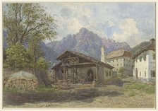 View at Lienz, 1875. Creator: Franz Alt.