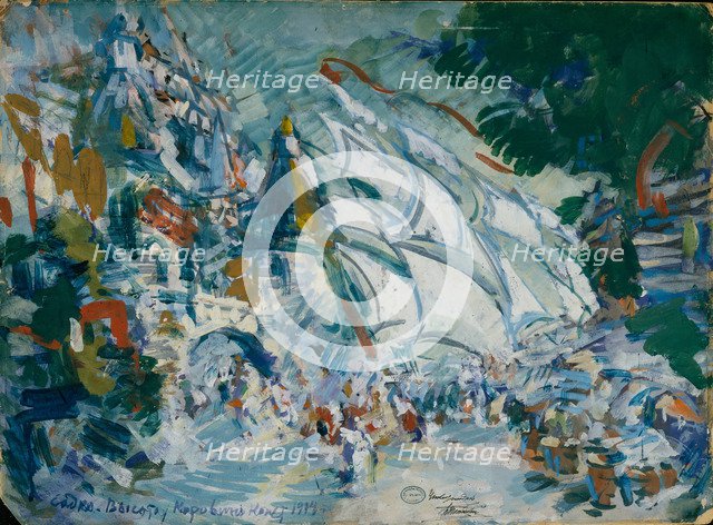 Stage design for the opera Sadko by N. Rimsky-Korsakov, 1906. Artist: Korovin, Konstantin Alexeyevich (1861-1939)
