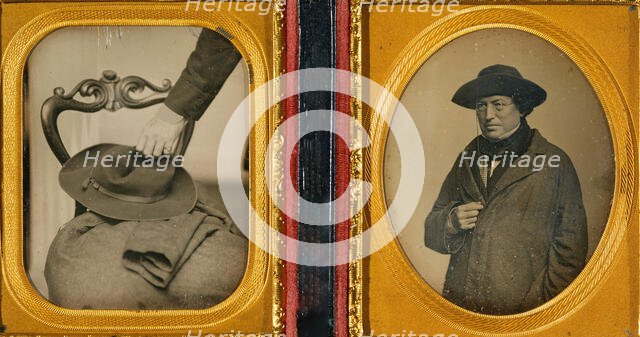 Cornelius Conway Felton with His Hat and Coat, early 1850s. Creator: John Adams Whipple.