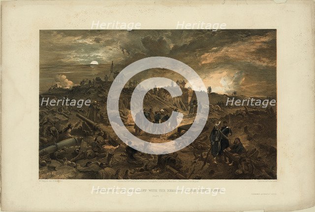 After the Taking of Malakoff on 8 September 1855, 1855. Artist: Simpson, William (1832-1898)