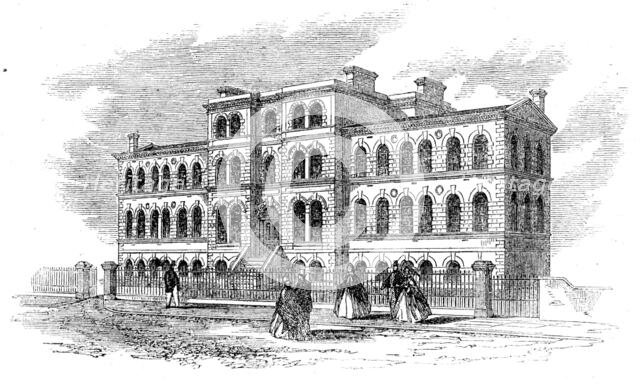 The new cancer hospital at Brompton, 1862.  Creator: Unknown.