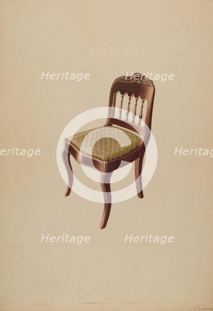 Chair, c. 1937. Creator: John Sullivan.