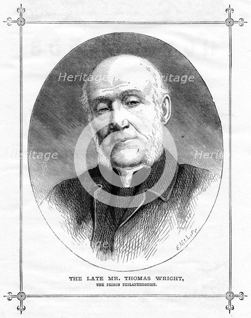 Thomas Wright, English prison philanthropist, 1875. Artist: Unknown