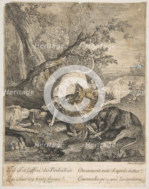 Fox Hunt, 1736. Creator: Jean-Baptiste Oudry.
