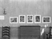 Exhibition of Arnold Genthe photographs at the Guild Hall, East Hampton, Long Island, 1933. Creator: Arnold Genthe.